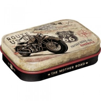 Мятные драже в коробочке Nostalgic-Art "Route 66 - Bike Map" (81389)